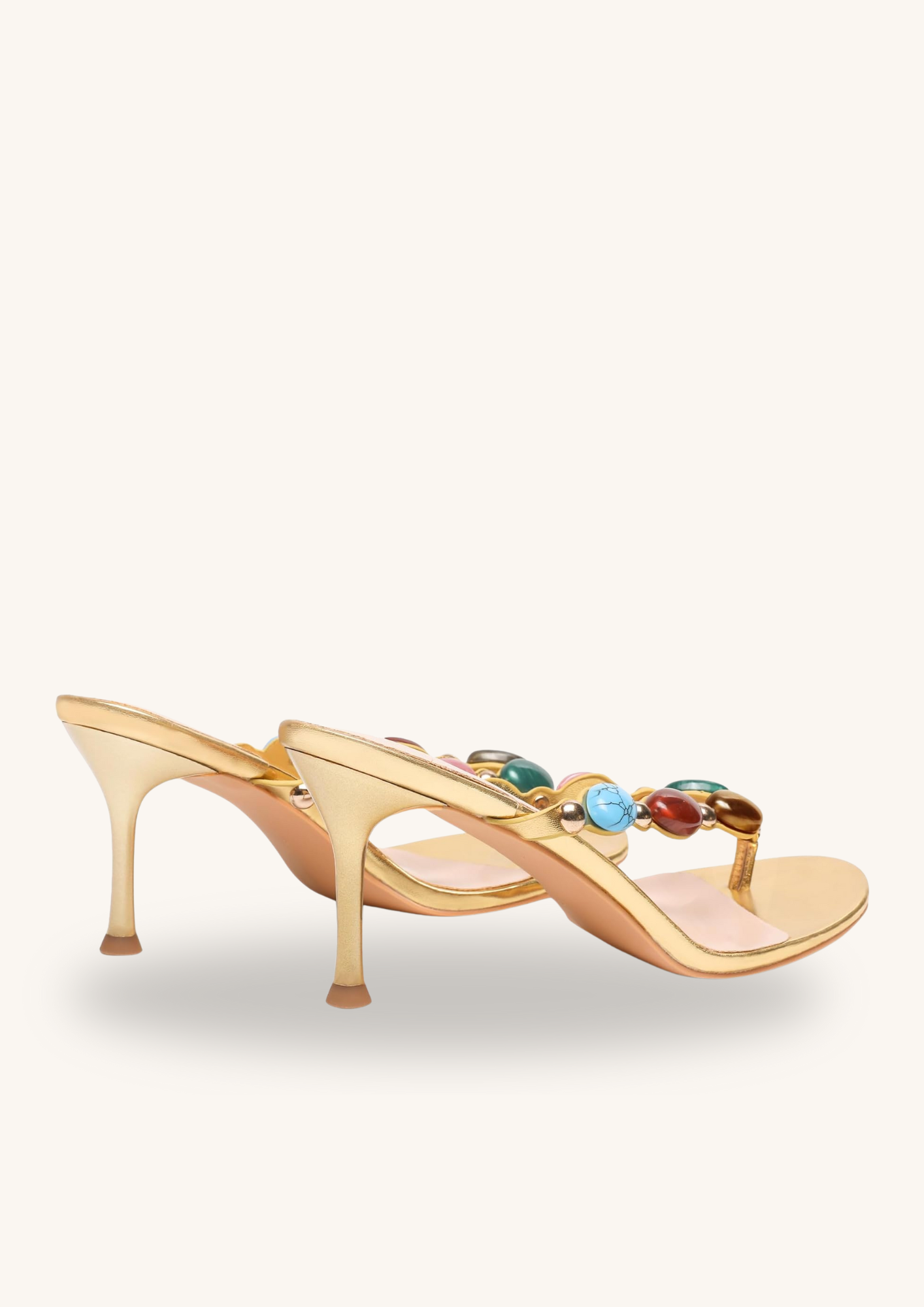 Soleil Gem Stiletto - Golden Mixed Gemstone