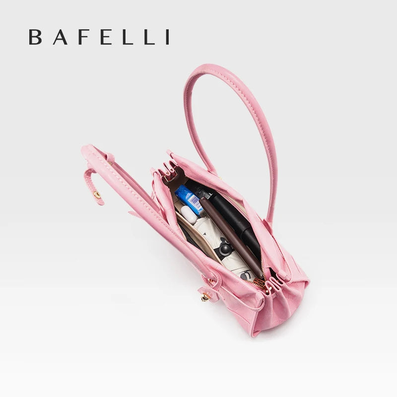 Roselle Saffiano Shoulder Bag - Blushed Pink