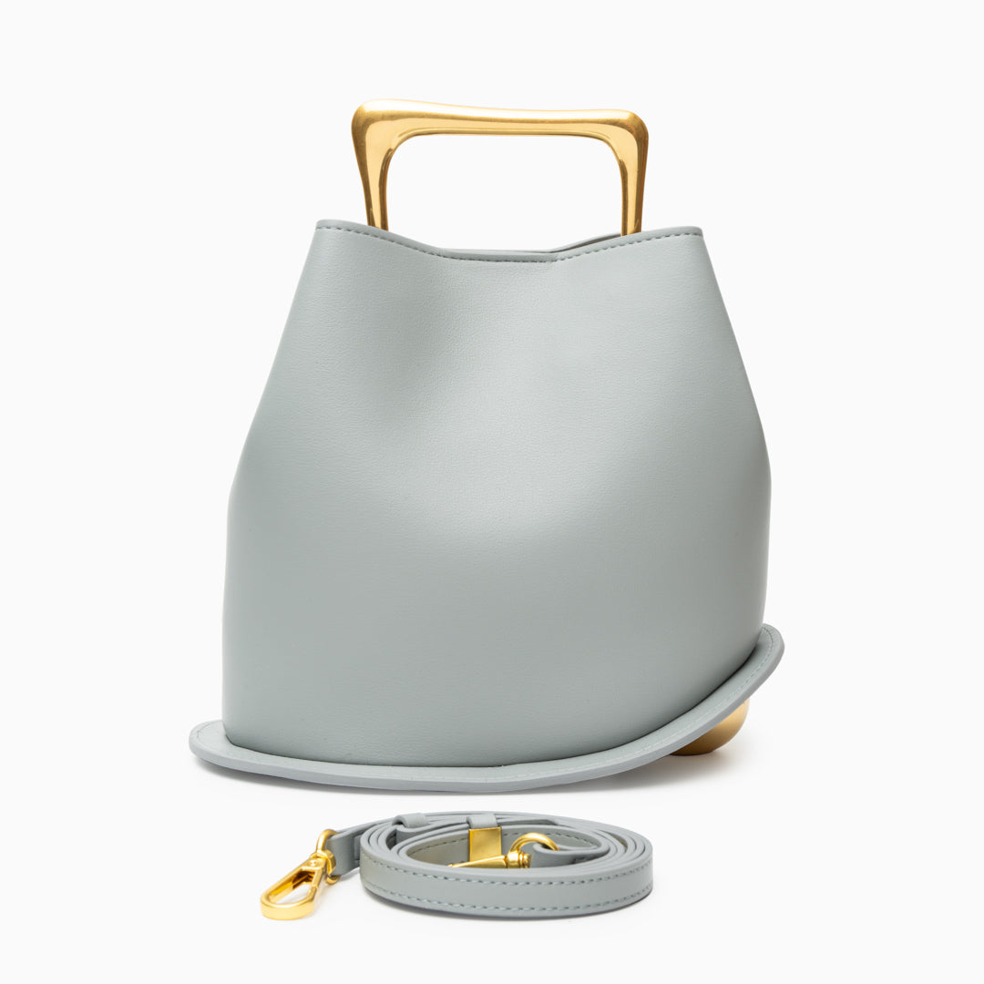 Mira Curve Handle Bag - Burnt Caramel