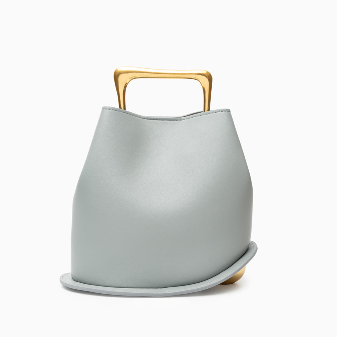 Mira Curve Handle Bag - Burnt Caramel