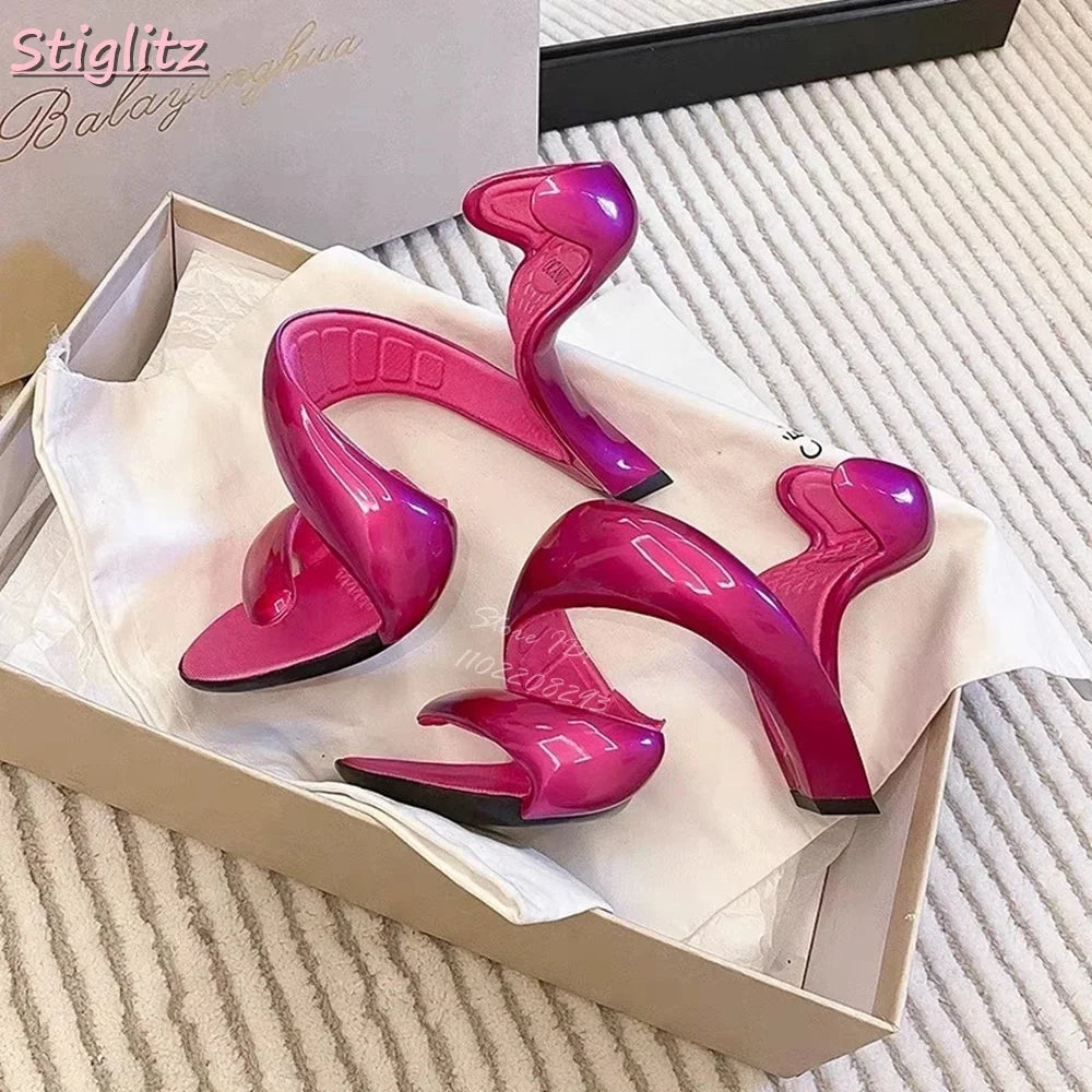 Dune Spiral Heels - Molten Bronze