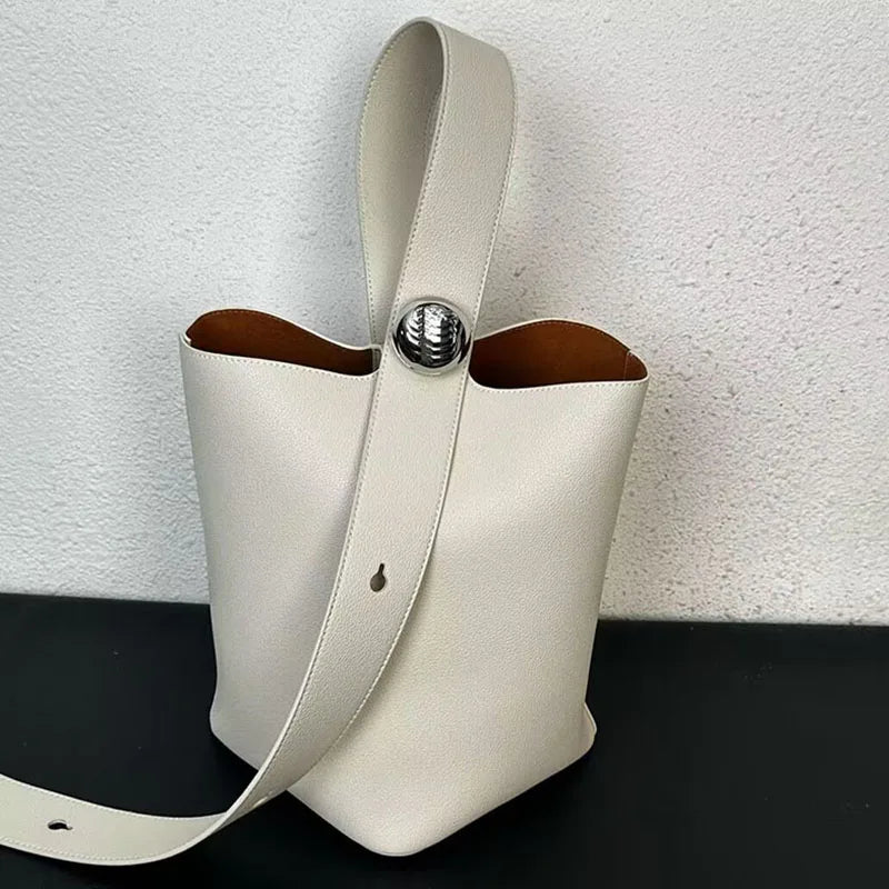 Bellini Polished Barrel Bag - Crushed Wine