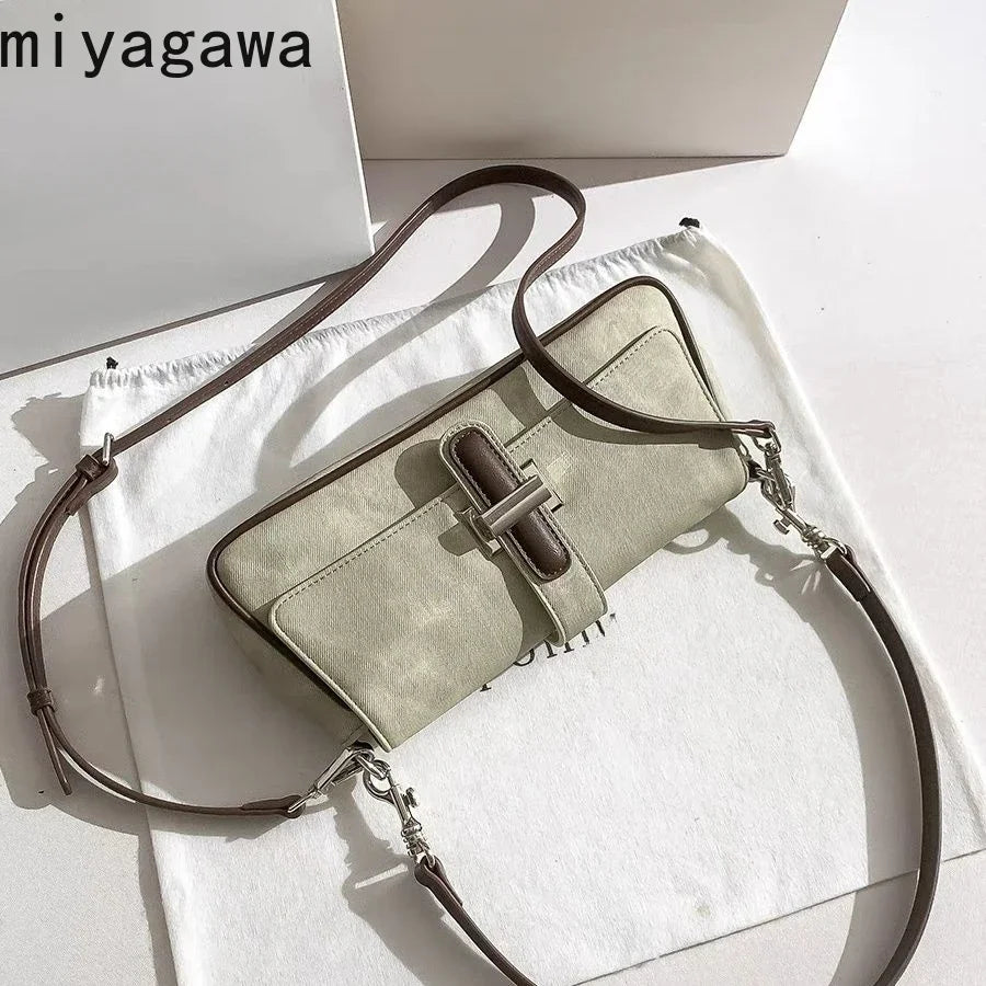 Ella Flip Bag - Denim Sage