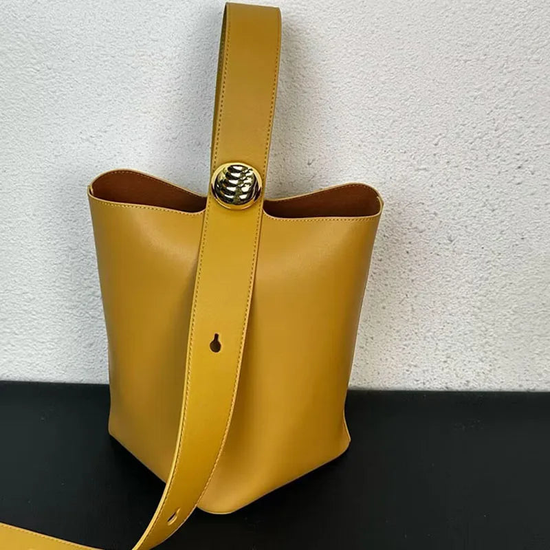 Bellini Polished Barrel Bag - Crushed Wine