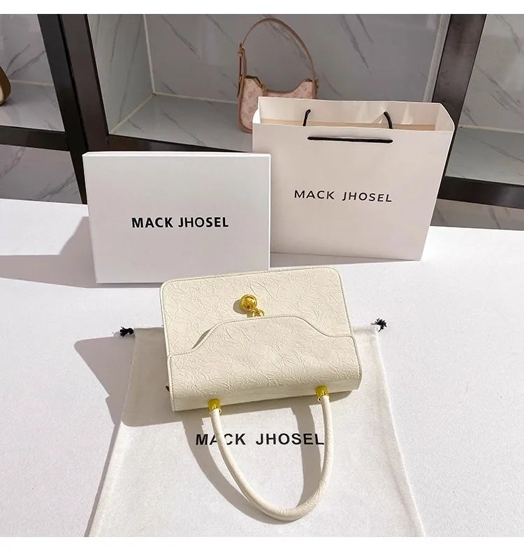Celeste Charm City Bag - Textured White