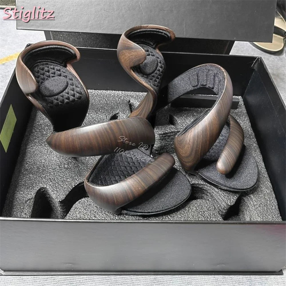 Dune Spiral Heels - Molten Bronze