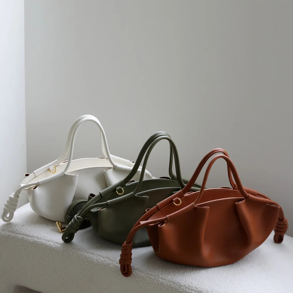 Nuha Knotshell Bag - Olive Green