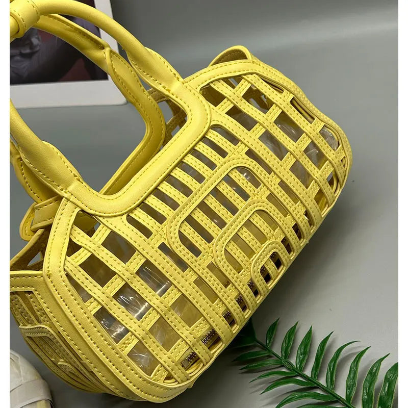 Venti Woven Courtside Bag - Toffee Brown