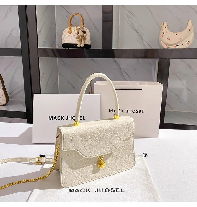 Celeste Charm City Bag - Textured White