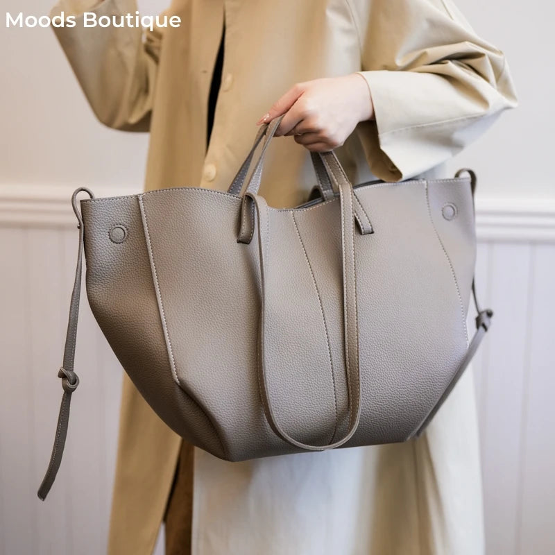 Civita Structured Day Tote - Clay Gray