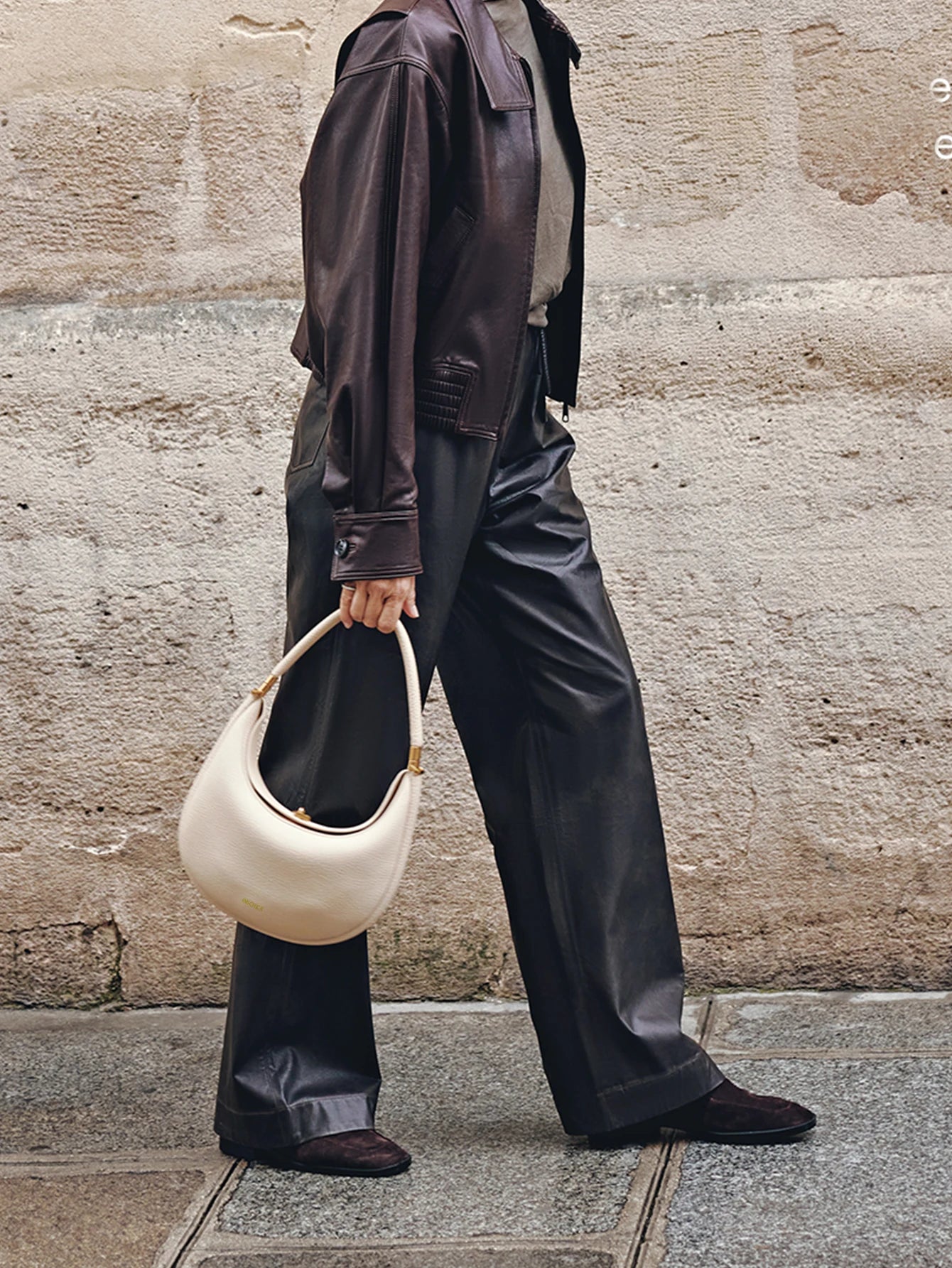 Cloud Halo Crescent Bag - Ivory Cream