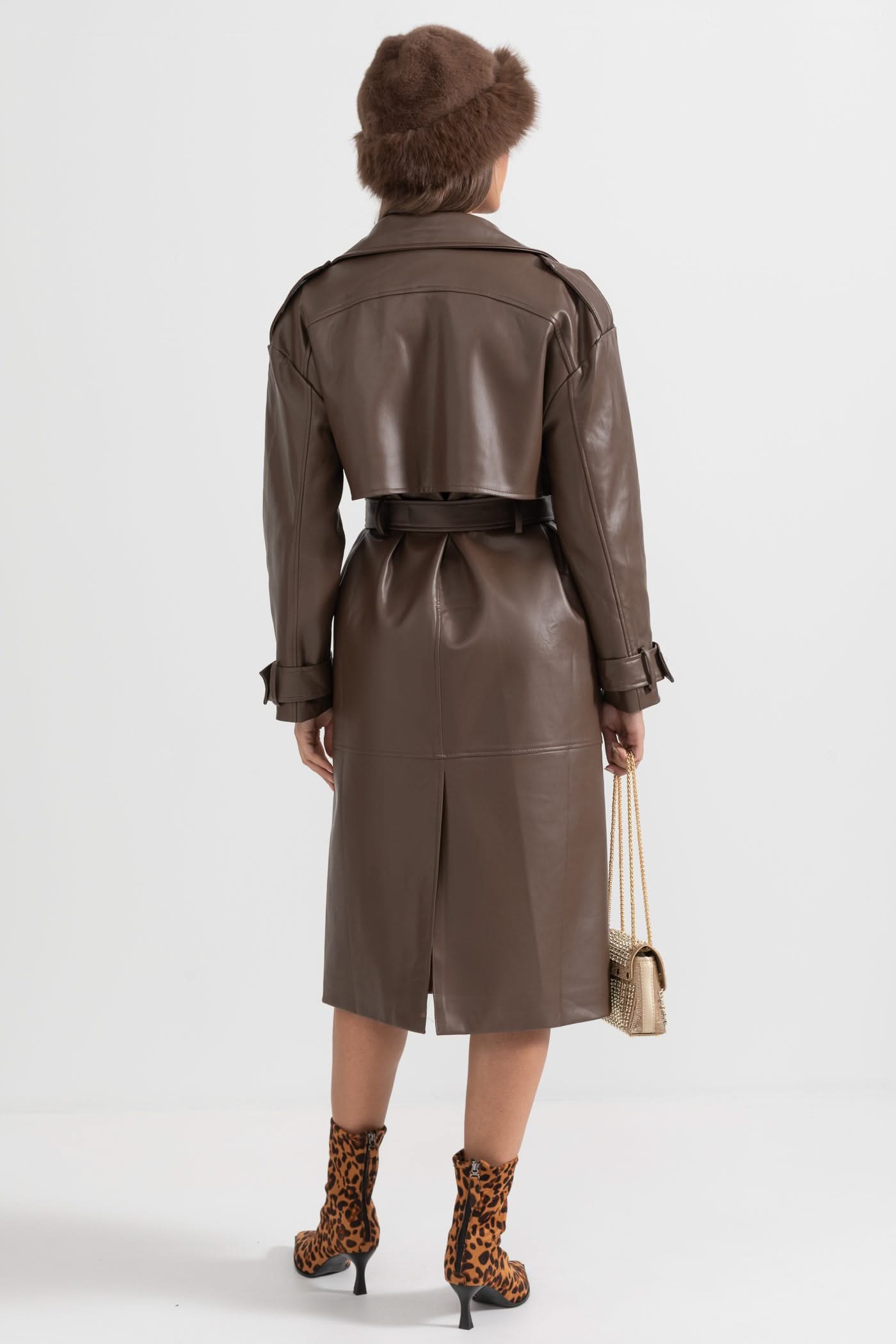 Valencia Belted Trench Coat – Cocoa Leather