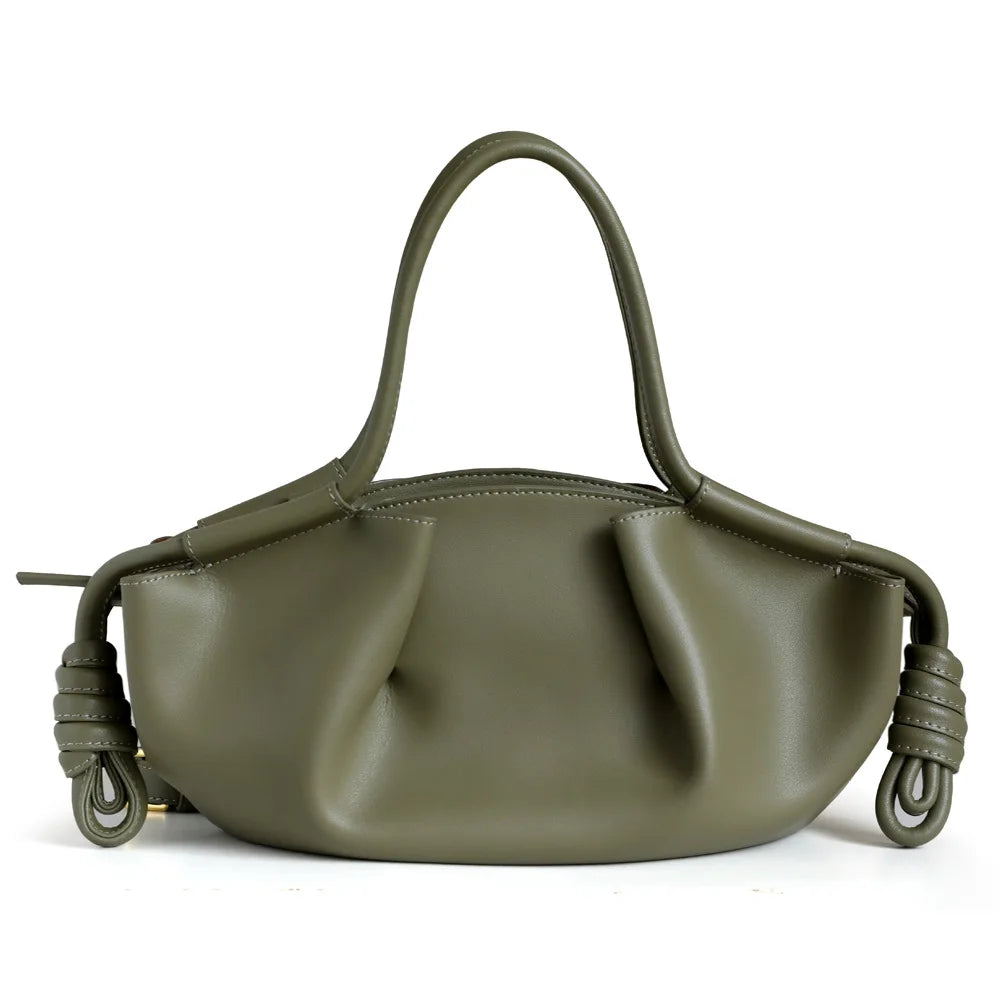 Nuha Knotshell Bag - Olive Green