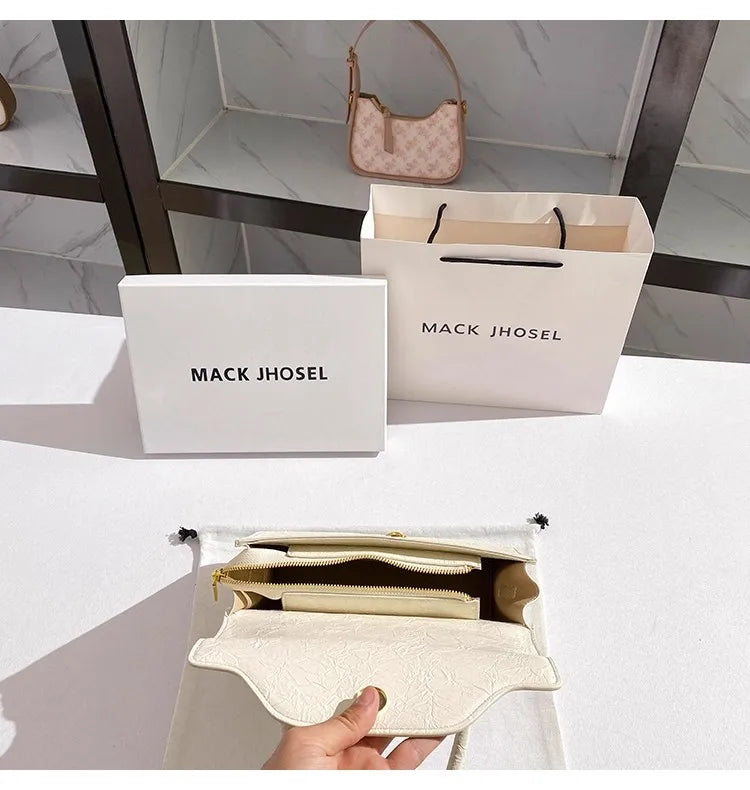 Celeste Charm City Bag - Textured White