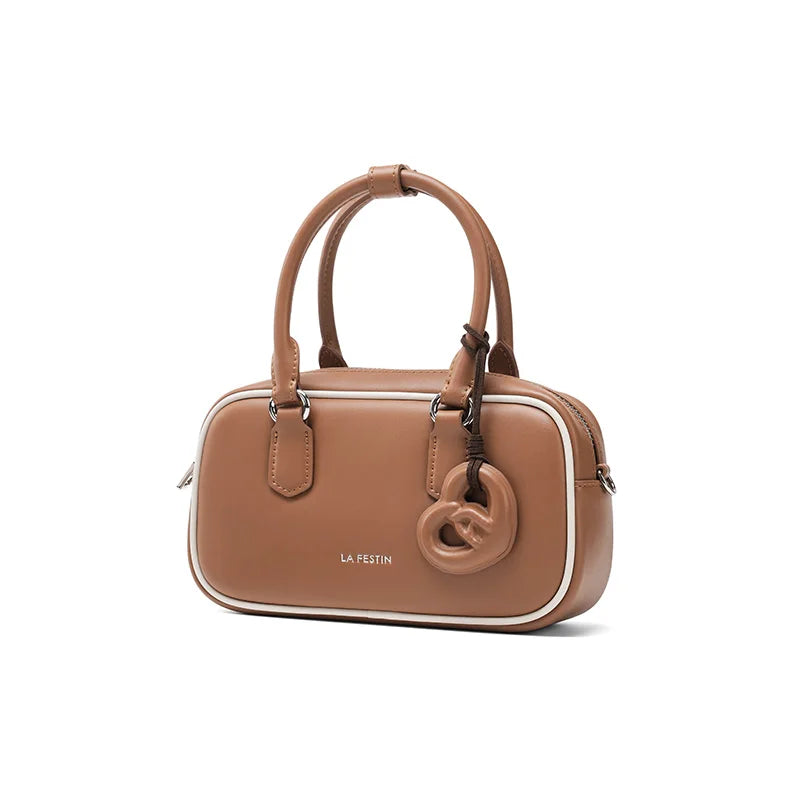Monaco Petite Vintage Box Bag - Caramel Brown