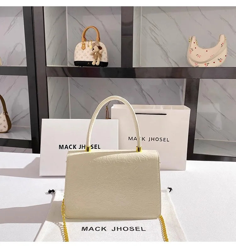 Celeste Charm City Bag - Textured White