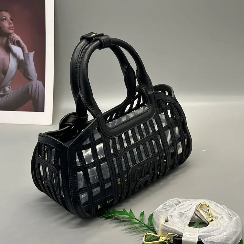 Venti Woven Courtside Bag - Toffee Brown