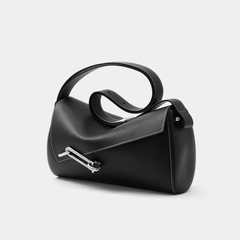 Khia Clasp Bag - Deep Plum