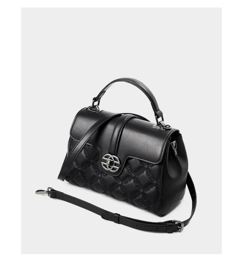 Celine Citadel Clasp Bag - Midnight Black