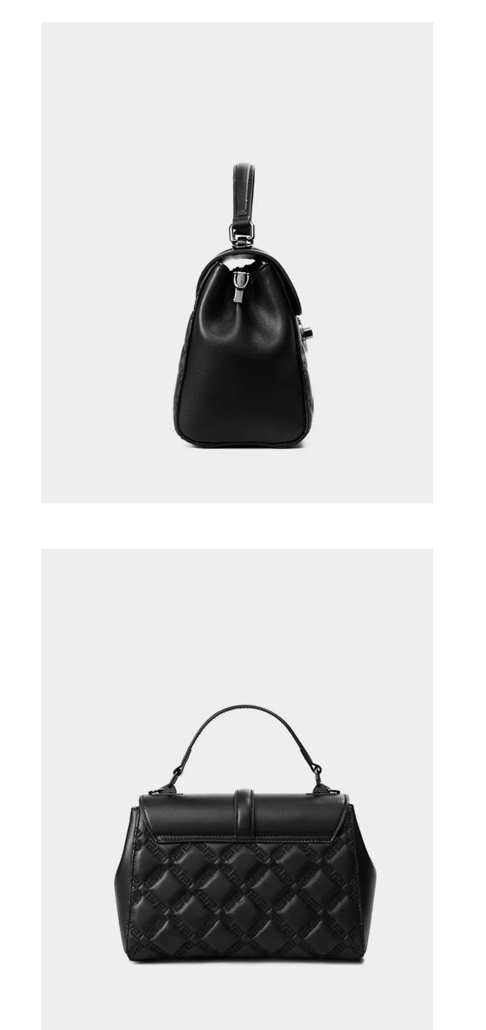 Celine Citadel Clasp Bag - Midnight Black