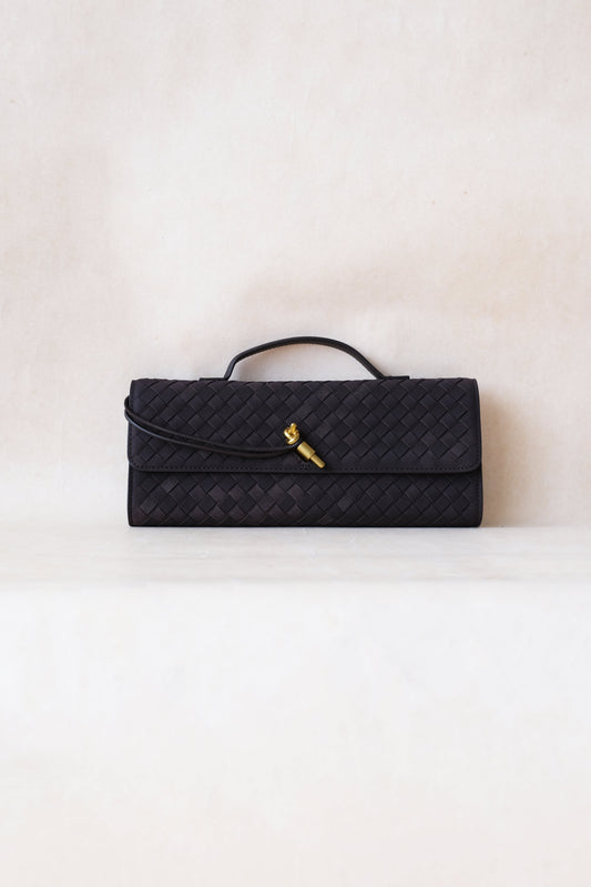 Celine Matte Woven Clutch