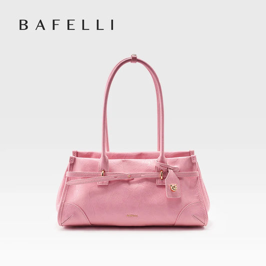 Roselle Saffiano Shoulder Bag - Blushed Pink