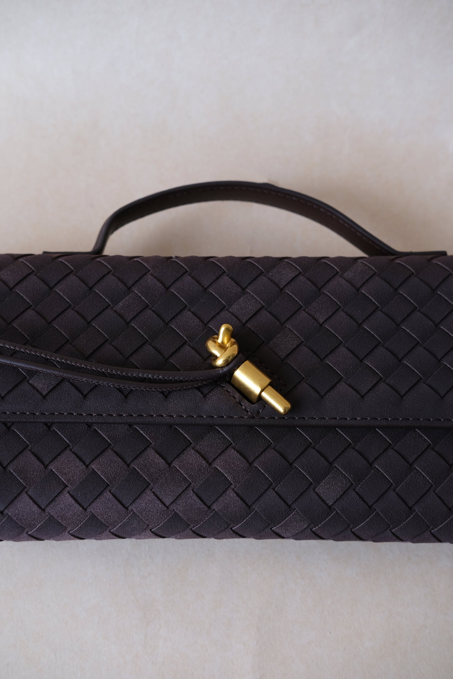 Celine Matte Woven Clutch