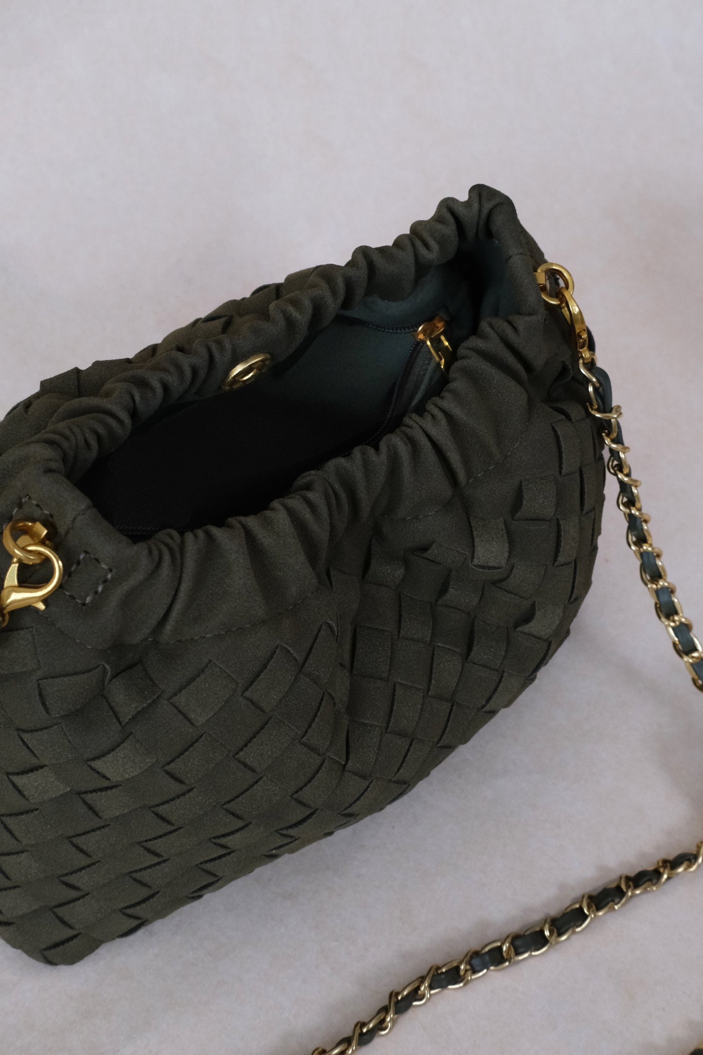 Artisan Signature Cloud Bag - Olive Green