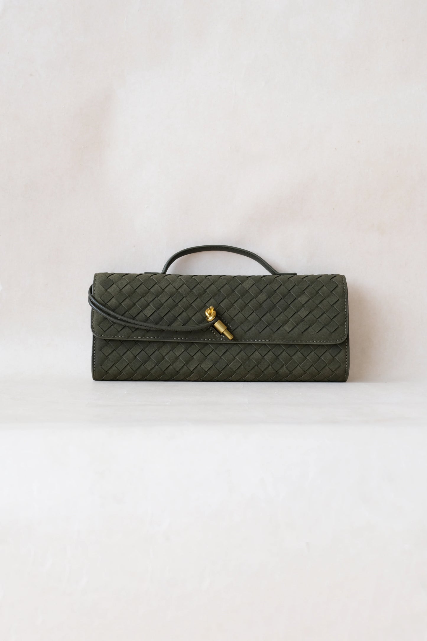 Celine Matte Woven Clutch