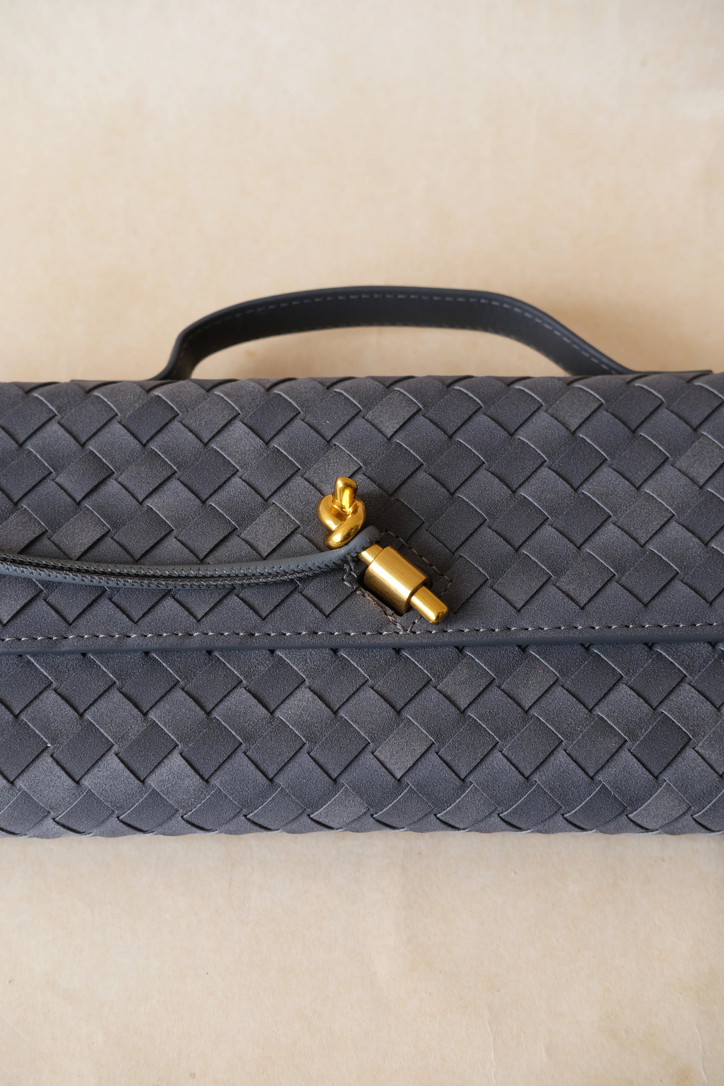Celine Matte Woven Clutch