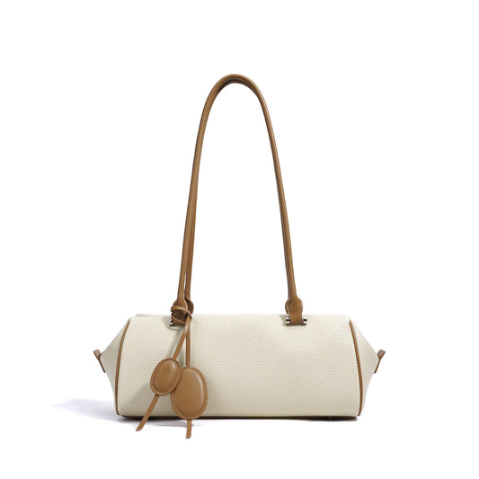 Classic Elongé Barrel Bag - Milkstone Tan