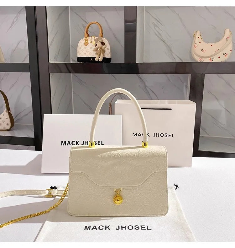 Celeste Charm City Bag - Textured White