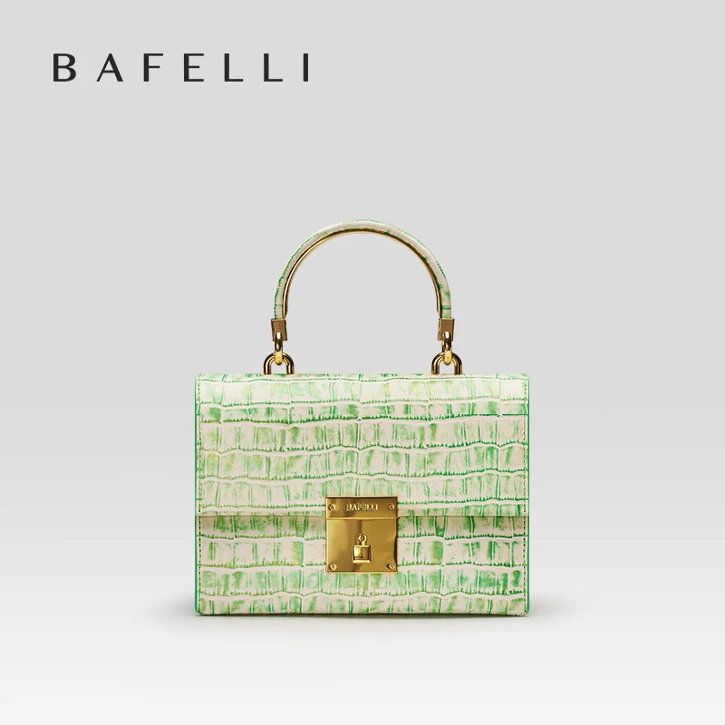 Marais Croc Frame Bag - Ivory Gold