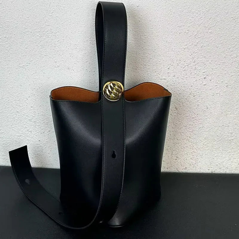 Bellini Polished Barrel Bag -  Crushed Wine