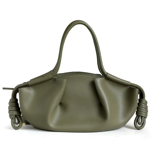 Nuha Knotshell Bag - Olive Green