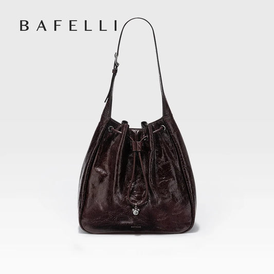 Bellamy Drawstring Tote - Blood Red