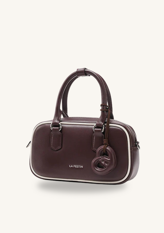 Monaco Petite Vintage Box Bag - Caramel Brown