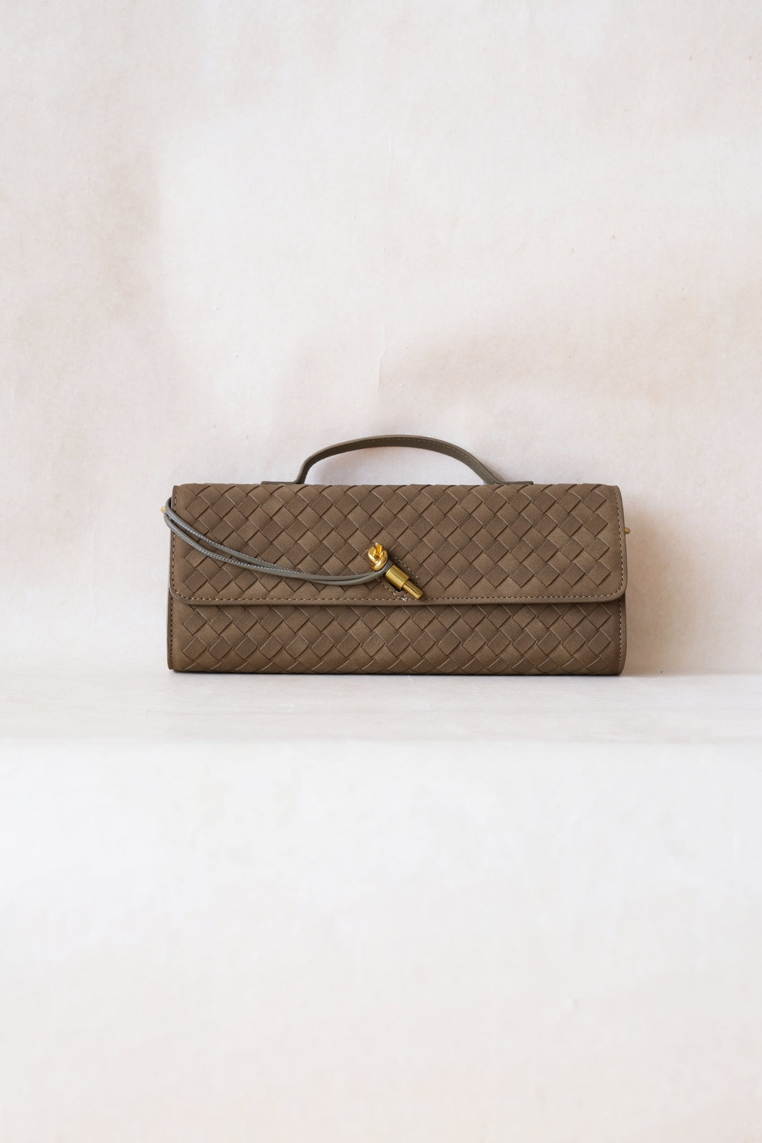 Celine Matte Woven Clutch