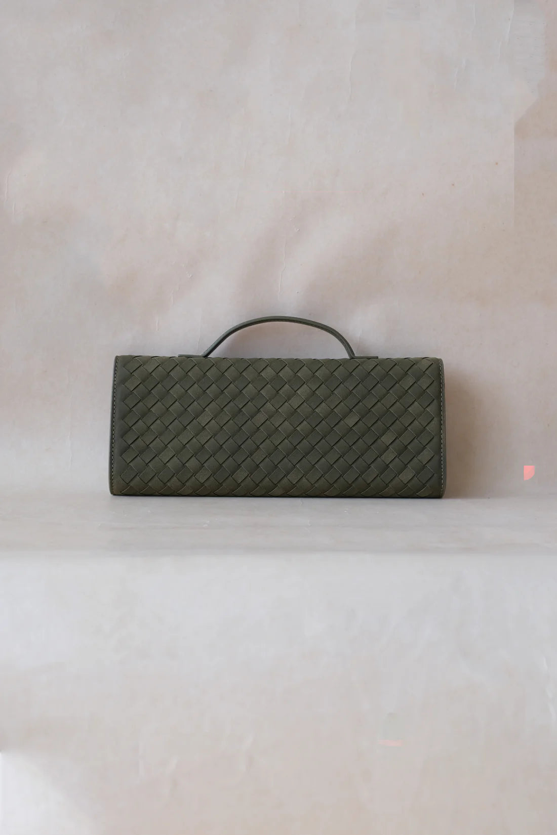 Celine Matte Woven Clutch