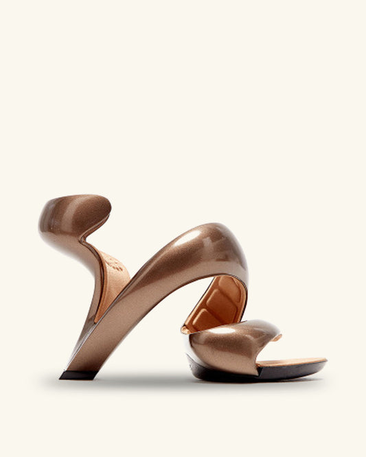 Dune Spiral Heels - Molten Bronze